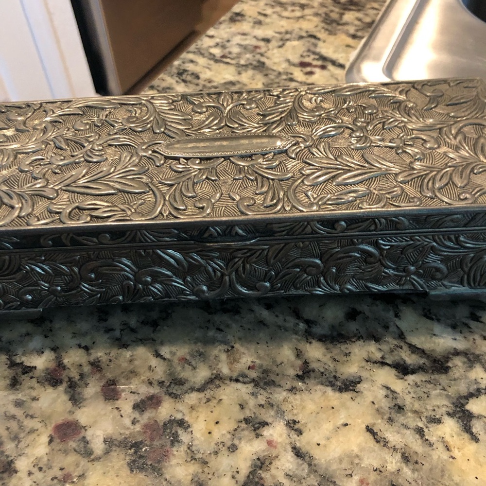 Silver plated Godinger jewelry box
